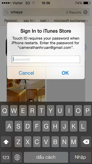thay đổi tài khoản Appstore