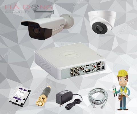 Bộ camera Hikvision 1.0 Megapixel hồng ngoại 80m