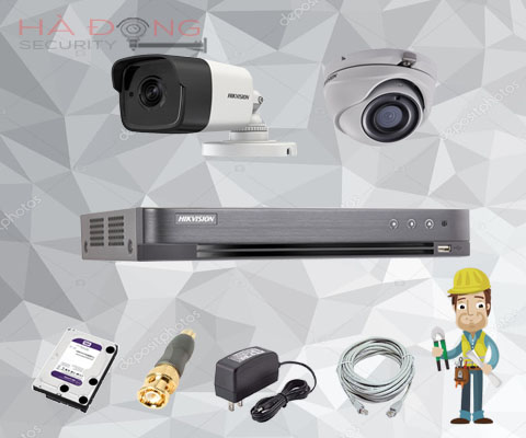 Bộ camera Hikvision 3.0 Megapixel hồng ngoại 20m
