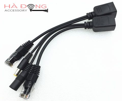 Bộ 2 cáp truyền tín hiệu Jack Poe qua dây mạng