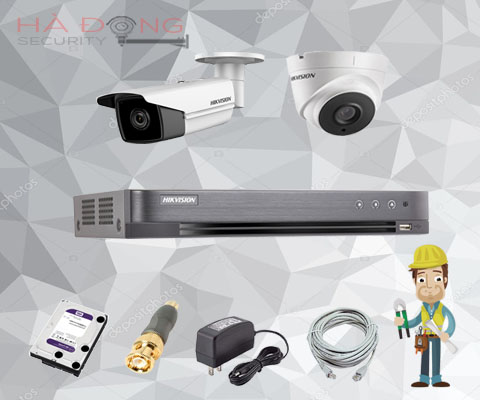 Bộ camera Hikvision 3.0 Megapixel hồng ngoại 40m