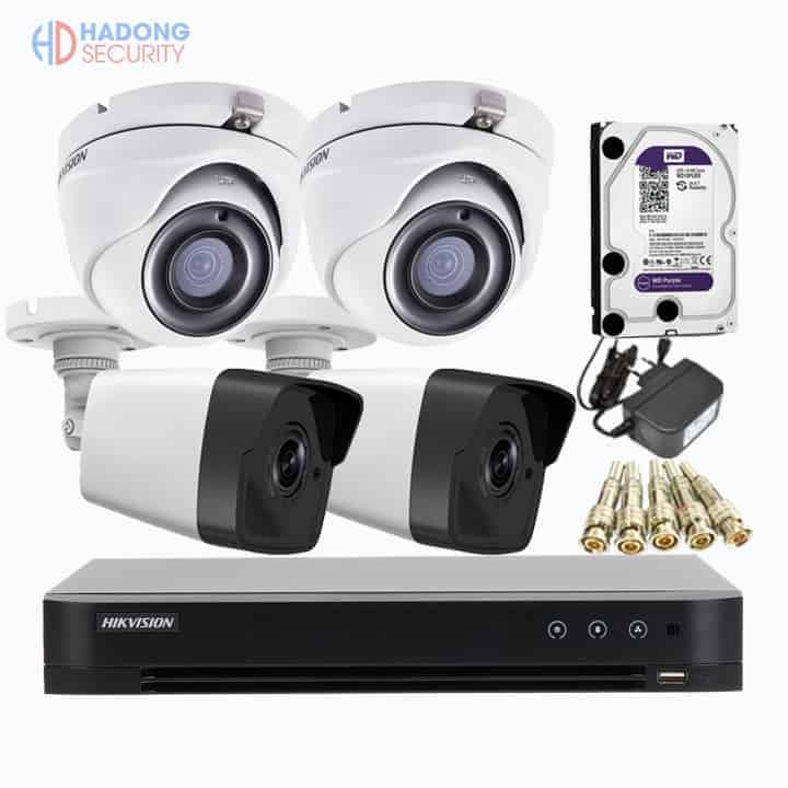 Bộ camera Hikvision 5mp hồng ngoại 20m