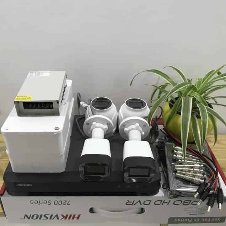 Bộ camera Hikvision 2mp Âm thanh Hồng ngoại 20m
