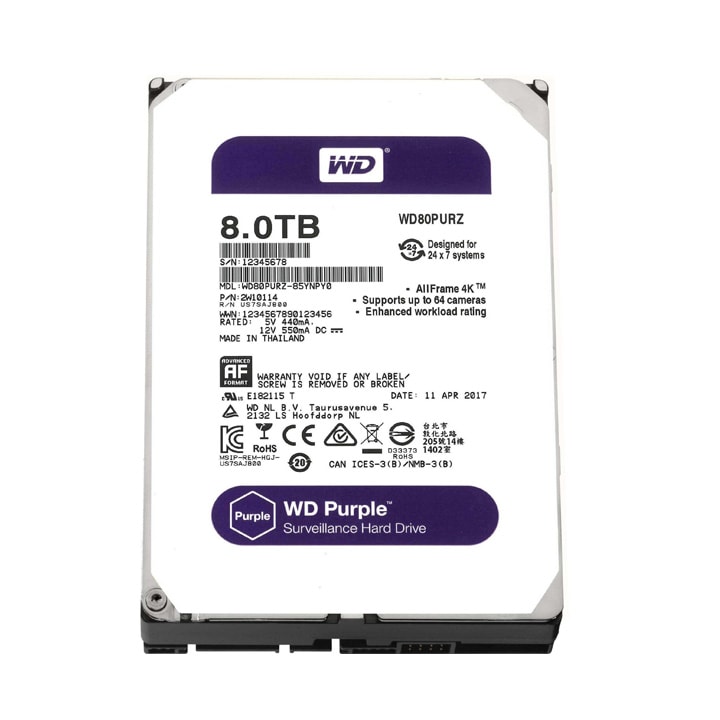 Ổ cứng camera 8Tb (8000GB) chuyên dụng cho hệ thống giám sát